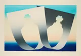 Dieter Roth, Selbstbildnis als Luftbewohner, 1973, Handoffset in Farben auf Bütten