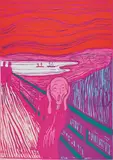 The Scream (after Munch) by Andy Warhol, 2015, Farbserigrafie auf Karton, sold Mar 2025