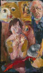 Im Atelier meiner Frau by Bernhard Heisig, 2003, Öl auf Leinwand, sold Jun 2025