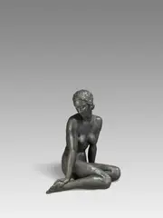 Versonnen by Fritz Klimsch, 1931 (Entwurf), Bronze, schwarzgrün patiniert, sold Jun 2025