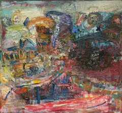 Walter Libuda, "Karawane II", 1991/92, Öl auf Leinwand