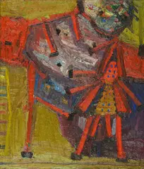 Walter Libuda, "Strahlemann", 1997, Öl auf Leinwand
