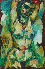 Ohne Titel by Jürgen Wenzel, 1986/92, Öl auf Leinwand, sold May 2025