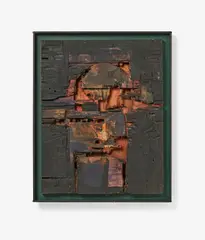 Lucio Muñoz, Ohne Titel, 1961, Holz, farbig gefasst