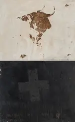 "Mapa de brau III" by Guillem Nadal, 1996, Mischtechnik auf Leinwand, sold May 2025