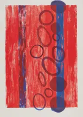 Ohne Titel by Günther Förg, 1996, Farblithografie über Aquarell auf Bütten, sold Mar 2025