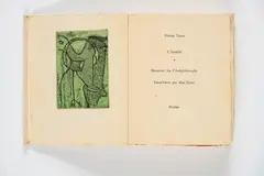 Max Ernst, Band I von Tristan Tzara: L'Antitête, 1949, Buch mit 8 eingebundenen Farbradierungen auf Auvergne