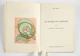 Max Ernst, Le Musée de l'Homme suivi de La pêche au soleil levant, 1965, Buch mit 2 eingebundenen Farbradierungen auf BFK Rives (Wasserzeichen) als Doppel-Frontispiz in der Vorzugsausgabe