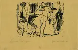 Lyonel Feininger, Gespensterchen (gutartige!), 1915, Holzschnitt auf dünnem Velin