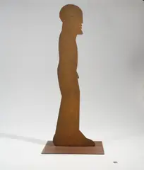 Horst Antes, Figur 1000, 1987, Corten-Stahl, geschweißt, graviert und korrodiert