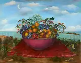 Muriel Kalish, The Time of the Moon, 1984, Öl auf Leinwand