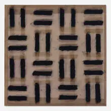 William Metcalf, This Way That Way, 1995, acrylic, translucent polyester fabric over wood