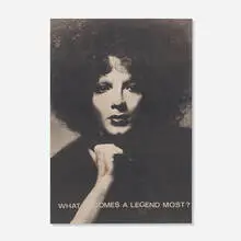 Ricky Bernstein, Jackie Curtis, c. 1970, print on paper, lipstick