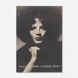 Ricky Bernstein, Jackie Curtis, c. 1970, print on paper, lipstick