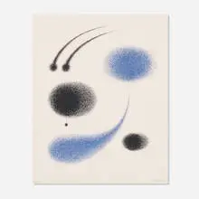 Untitled (from the Cosmorama series) by Herbert Bayer, 1958, lithograph in colors, sold Mar 2022