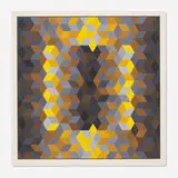 Victor Vasarely, Ion-7 (from Hommage a L'Hexagone), 1969, screenprint in colors