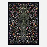 Fred Tomaselli, After Utah Saint, 2000, Iris print on black coated paper