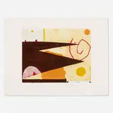 Frank Lobdell, 9.10.83 State II, 1983, monotype with hand coloring