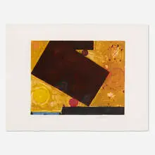 Frank Lobdell, 8.28.83 State I, 1983, monotype with hand coloring