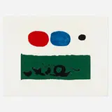 Adolph Gottlieb, Green Foreground, 1972, screenprint in colors