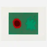 Adolph Gottlieb, Chrome Green, 1972, screenprint in colors