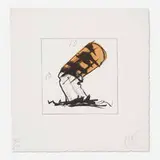 Claes Oldenburg, Butt for Gantt (from the Harvey Gantt Portfolio), 1991, lithograph in colors with embossing on Arches 88