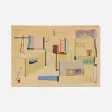 Clinton Adams, Chavez Ravine #3, 1947, gouache on paper