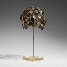 C. Jeré, Untitled (Dandelion), c. 1980, patinated copper and brass, acrylic