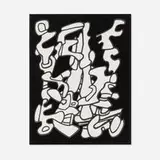 Jean Dubuffet, Arborescences I, 1972, screenprinted vacuum-formed relief