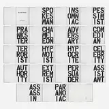 Christopher Wool, Black Book, 1989, screenprint on bound paper