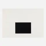 White Bar with Black by Ellsworth Kelly, 1973, lithograph, graphite, sold Oct 2024