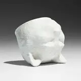 Kiki Smith, Cat, 1999, cast porcelain with glazed interior