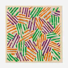 Untitled by Jasper Johns, 1977, screenprint in colors on Patapar printing parchment, sold Oct 2024