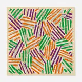 Jasper Johns, Untitled, 1977, screenprint in colors on Patapar printing parchment