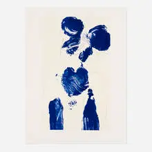 Yves Klein, Helena (from the Anthropométries series), 2004, lithograph in colors