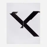 Wade Guyton, X Poster (Untitled, 2007, Epson UltraChrome inkjet on linen, 84 x 69 inches, WG1211), 2019, UltraChrome inkjet on linen