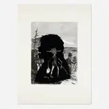 Kara Walker, Pack-Mules in the Mountains (from the Harper's Pictorial History of the Civil War (Annotated) portfolio), 2005, offset lithograph and screenprint on Somerset Textured