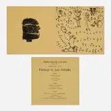 Jean Dubuffet, Pierre Matisse Gallery announcement card, 1950, lithograph