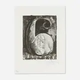 Jasper Johns, Figure 6 (from the 0-9 portfolio), 2012, lithograph