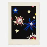 Roy Lichtenstein, Illustration for Hüm Bom! (from La nouvelle chute de l'Amérique portfolio), 1992, etching and aquatint in colors on Japan nacré