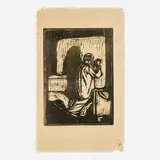 Edvard Munch, Old Man Praying, 1902, woodcut on Japan paper