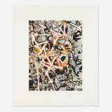 Mark Bradford, Untitled, 2012, archival inkjet print and screenprint in colors with carborundum flocking on Hahnemühle German Etching