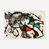 Hommage à Masson by Joan Miró, 1977, lithograph in colors, sold Oct 2024