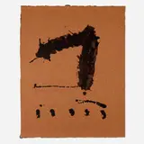 Untitled by Robert Motherwell, 1967, lithograph, sold Oct 2024