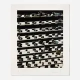 Dead Black Brilliant Utopia by Damien Hirst, 2013, inkjet, glaze and black diamond dust on Hahnemühle Photo Rag Ultra Smooth 305gsm, sold Oct 2024