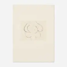 Untitled (from the Anatomy portfolio) by Louise Bourgeois, 1990, drypoint on Somerset, sold Oct 2024