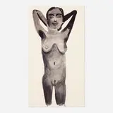 Marlene Dumas, Purple Pose, 1999, lithograph in colors