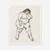 Lucian Freud, Woman Sleeping, 1995, etching on Somerset