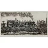 Reginald Marsh, Loco Going Through Jersey City, 1930