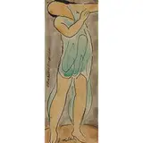 Abraham Walkowitz, Isadora Duncan in Teal